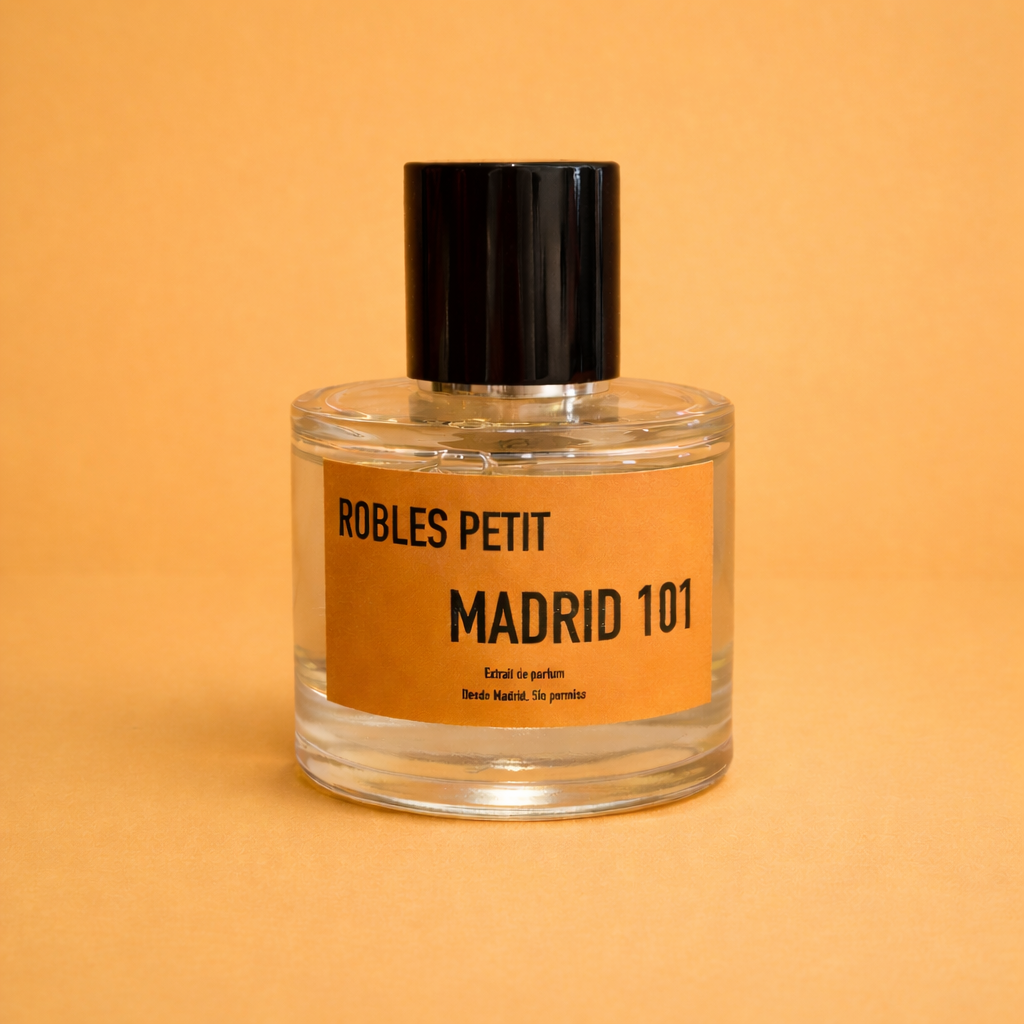 Perfume Madrid 101 de Robles Petit, extrait de parfum de carácter urbano